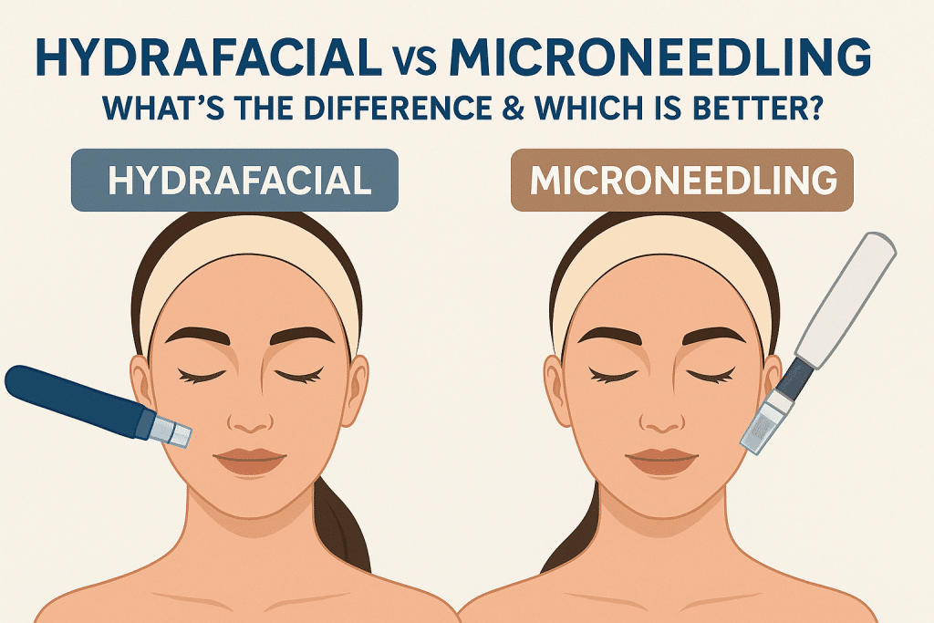 Microneedling vs HydraFacial