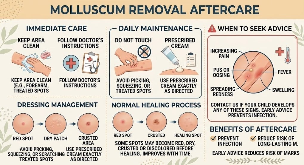 Aftercare After Molluscum Removal