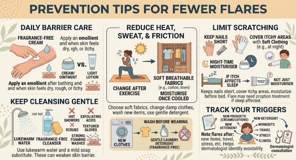 Prevention Tips for Eczema Fewer Flares