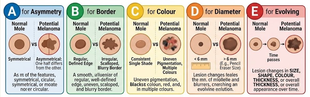 The ABCDE Signs of Melanoma